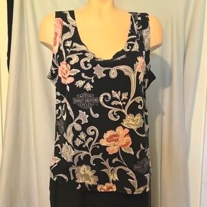 Harley Davidson dressy floral tank top